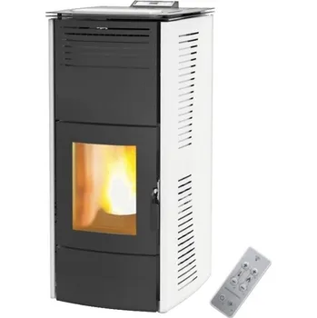 Krbová kamna CENTROMETAL CENTROPELET ZV16 peletová kamna 4,89-16,1kW, s výměníkem, bílá