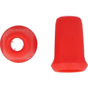 Koncovka na šňůrku, ČERVENÁ, 1,7x0,9 cm, 1ks