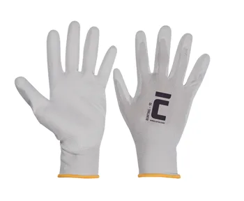 Pracovní rukavice CERVA Bunting nylonové PU dlaň bílé