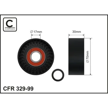 Napínací kladka, žebrovaný klínový řemen Caffaro 329-99