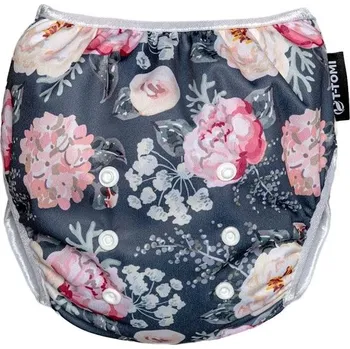 Kojenecké oblečení T-TOMI Plenkové plavky Grey Flowers