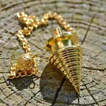 Kyvadlo soustružené zlatá barva