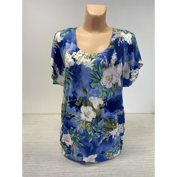 Dámská tunika Tílka a topy, Barva Světle modrá, Velikost XL48, Materiál 96% Viskoza 4% Lycra