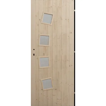 Interiérové dveře Hrdinka Palubkové dveře Shape - zámek Materiál: smrk, Šířka: 90 cm, Orientace: Levé