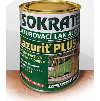 Lak na dřevo SOKRATES Lazurit PLUS - Lazurovací lak zesíťující, alkydový - tykev 0,7kg
