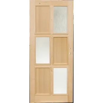 Interiérové dveře Hrdinka Kazetové dveře Kara E Materiál: smrk, Šířka: 80 cm, Orientace: Pravé