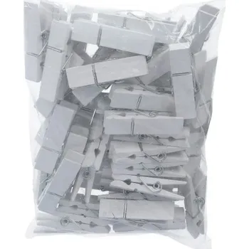 Kolíček na prádlo Dřev. kolíčky, BÍLÉ, 7x2cm, cca 50ks/bal.