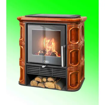 Krbová kamna ABX Florencie exklusive hnědá - kachlová kamna