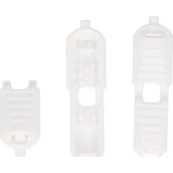 Koncovka na šňůrku, BÍLÁ, cca 0,87 x 1,55 cm, 1 kus