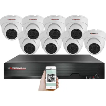 Kompletní kamerový systém 4K PoE IP 8 kamerový set XM-802D 8MPx, CZ menu