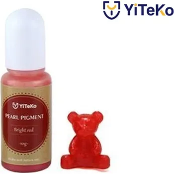 Perleťový pigment do pryskyřice YiTeKo Bright red 02 10ml