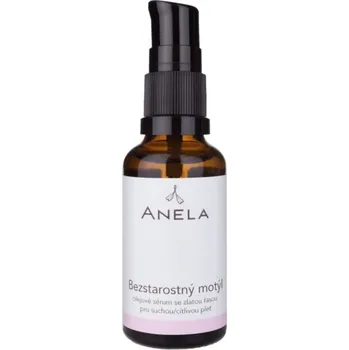 Pleťové sérum Anela Olejové sérum se zlatou řasou pro suchou/citlivou pleť Bezstarostný motýl 30 ml