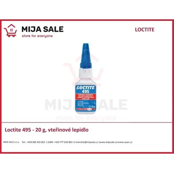 Průmyslové lepidlo Loctite 495 - 20 g, vteřinové lepidlo