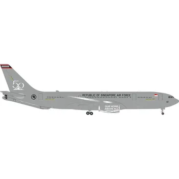 Plastikový model Herpa - Airbus A330-243MRTT, Republic of Singapore Air Force 112 Squadron, Changi Air Base “RSAF 50 years”, Singapur, 1/500