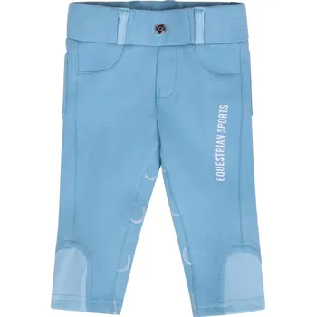 Jezdecké kalhoty QHP Rajtky Bobby QHP, s gripem, dětské, baby-blue 56