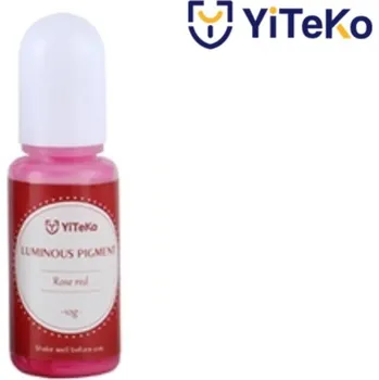 Svítící pigment do pryskyřice YiTeKo Red 06 10ml
