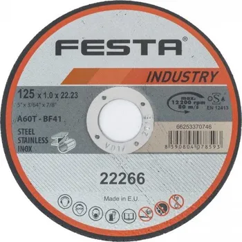 Řezný kotouč Kotouč řezný na kov 180x2,5 FESTA