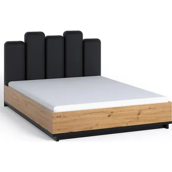 Postel INES | dvoulůžko postel IN-05 + rošt | 160x200 cm | artisan/černá