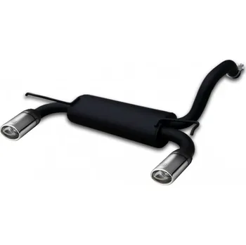 Autodíl ULTER SPORT Sportovní výfuk TOYOTA AYGO II 2014-, 2x duplex koncovka oválná 95×65mm Vyberte motor: 1,0 51kW HATCHBACK