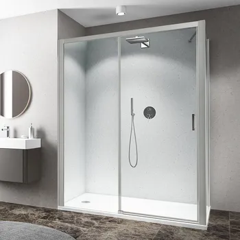 Roth CI D2L+CI FXP Obdélníkový sprchový kout 130x70 cm, posuvné, levé, Brillant / Transparentní, CI D2L/1300_CI FXP/700