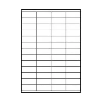 Samolepící etiketa LOGO etikety 52.5mm x 21.2mm, A4, matné, bílé, 56 etiket, 140g/m2, baleno po 25 ks, pro in (EL052ANT3L)