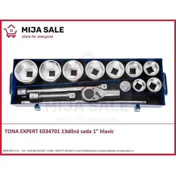 Gola sada TONA EXPERT E034701 13dílná sada 1" hlavic