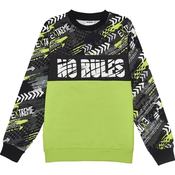 Chlapecká mikina Chlapecká mikina - Winkiki WTB 82261, černá / signální Barva: Černá, Velikost: 152