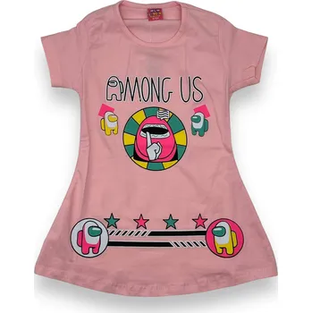 Leycin Dívčí růžové tričko s krátkým rukávem ANDREA Barva: Růžová, Velikost: 104