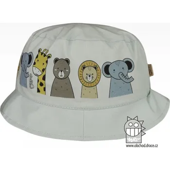 Klobouk Bavlněný letní klobouk Dráče - Mallorca 21, zelinkavá, zvířátka Barva: Zelinkavá, Velikost: 50-52