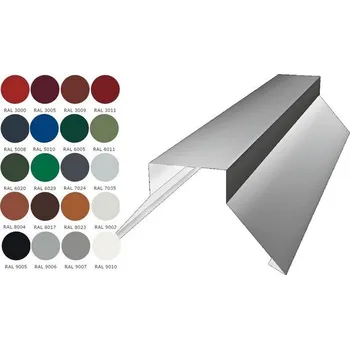 Střešní krytina Trapézový hřebenáč - plechová krytina BP2 RAL lesklý