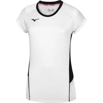 Dámské tričko Dámské sportovní tričko Mizuno Premium High-Kyu Tee/White/Navy Velikost: 3XL