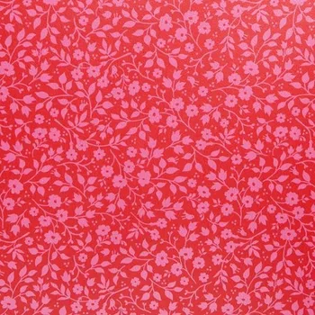 Tapeta Eijffinger Vliesová tapeta, růžové květiny na červené tapetě 341067, Pip, Eijffinger, velikost 0,52 x 10 m