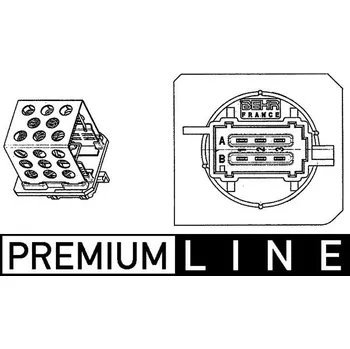 Odpor, vnitřní tlakový ventilátor MAHLE ABR 89 000P