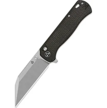 Pracovní nůž QSP knife Swordfish, zavírací nůž s klipem, hnědá micarta QS149-C1