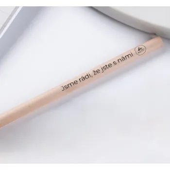 Grafitová tužka Be Nice Přírodní dřevěná tužka - jsme rádi, že jste s námi