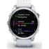 Chytré hodinky Garmin Fenix 7S Standard Edition, Silver/White Silicone Band