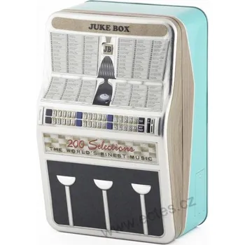 Dóza na potraviny JUKEBOX hrací skříňka zelená