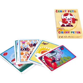 Karetní hra AKIM Hra Černý Petr ŠTĚŇÁTKO karty v papírové krabiččce *SPOLEČENSKÉ HRY*