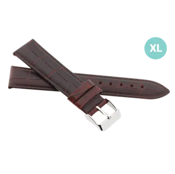 Řemínek na hodinky Prodloužený kožený řemínek na hodinky R41702/20XL (20 mm)