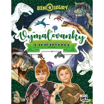 Vymaľovanky s tetovačkami Dinosaury