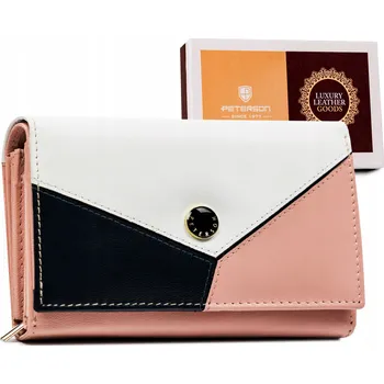 Peněženka Dámská středně velká peněženka z pravé kůže Barva: Růžová