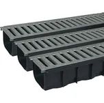 Covernit Odvodňovací žlab A15 s pozinkovanou mříží (set 3 ks)