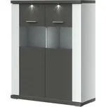 Komoda Manhattan Typ 06 Bílá arctic/grafit VL Doprava ZDARMA.