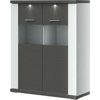 Komoda Komoda Manhattan Typ 06 Bílá arctic/grafit VL Doprava ZDARMA.