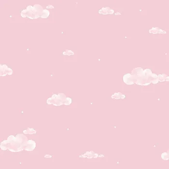 Tapeta ICH Wallcoverings Papírová tapeta na zeď, mráčky, obloha, hvězdičky 458-3, Pippo, ICH Wallcoverings, velikost 0,53 x 10,05 m