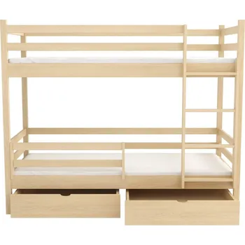 Postel Nabytek-dreveny.cz WOOD 8 patrová postel 90x200 cm masiv Barva postele: Černá