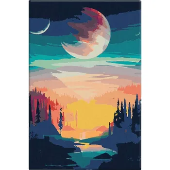 Dětské zboží Malování podle čísel - Slunce v ohni - 40x60 cm, bez dřevěného rámu - CZ výroba