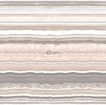 Tapeta Origin Šedobéžová mramorovaná vliesová tapeta na zeď 337236, Matières - Stone, Origin, velikost 0,53 x 10,05 m