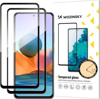 Wozinsky 5D ochranné sklo pro Xiaomi Redmi Note 12 Pro plus/Note 12 Pro/Note 12 5G/ Note 12/Note 10 Pro černé 2 ks