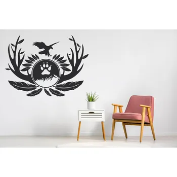 Samolepící dekorace Lepy.cz Samolepka na zeď Divočina Velikost (šířka x výška): 55x40cm, Barevná varianta: Světle oranžová